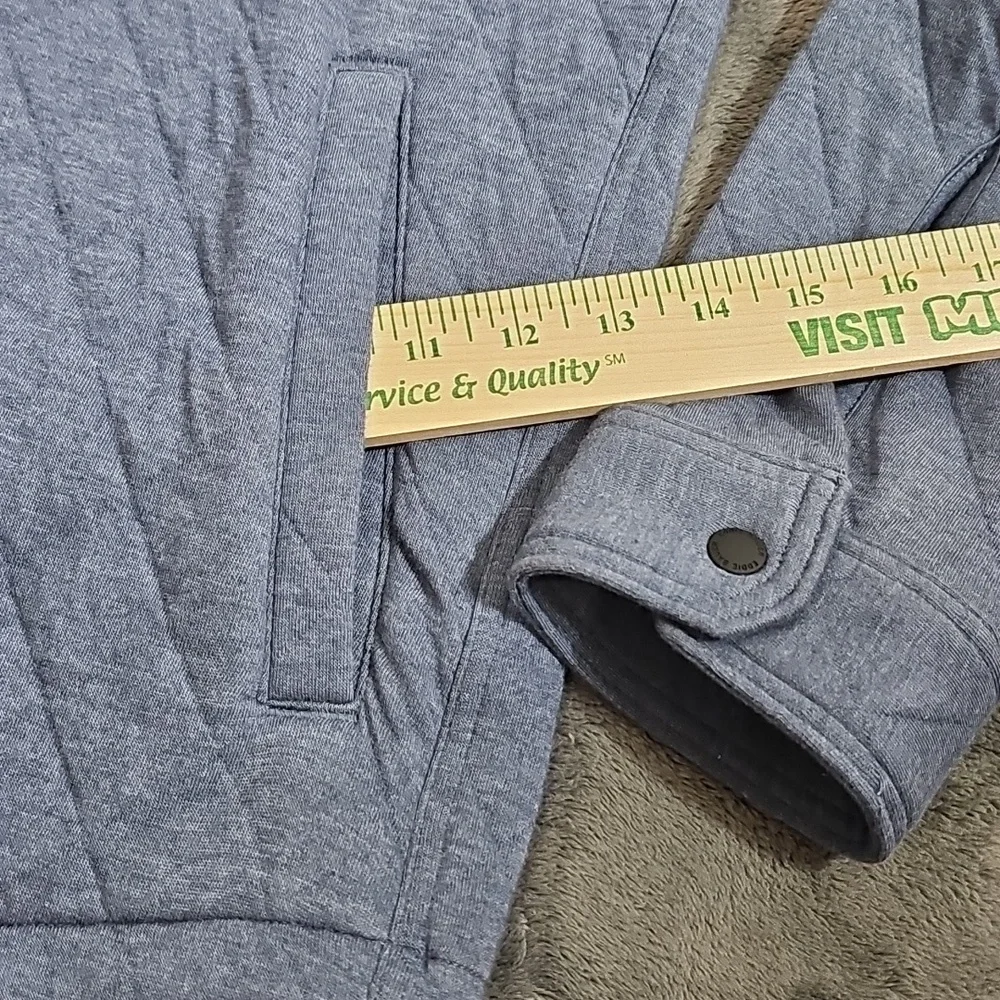 Eddie Bauer Shirt Jacket Quilted Shacket Chore Jacket Outdoor Blue Size L - Picture 6 of 9
